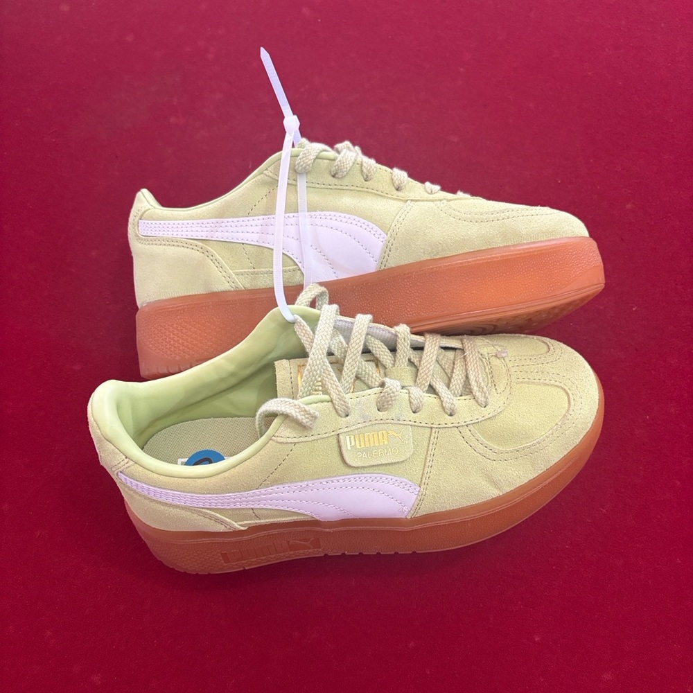 Puma green and White Casual Sneakers